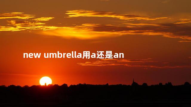 umbrella用a还是an umbrella是元音开头吗